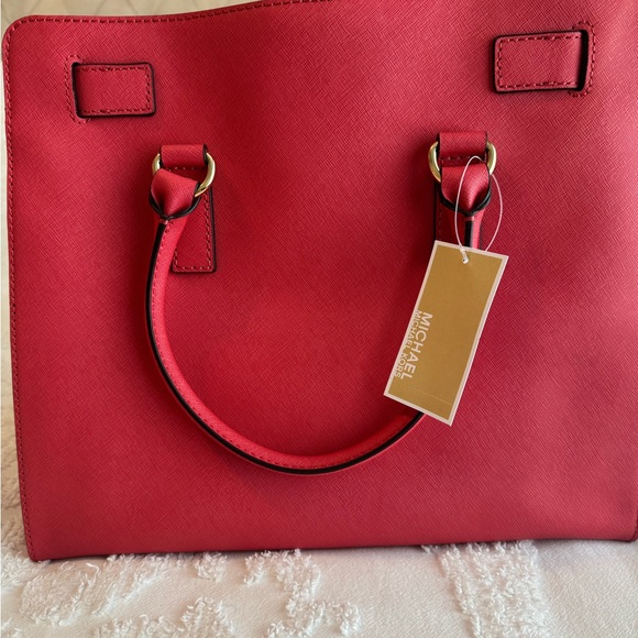 Michael Kors Large Pink leather Hamilton Tote - BRAND NEW - Picture 8 of 9